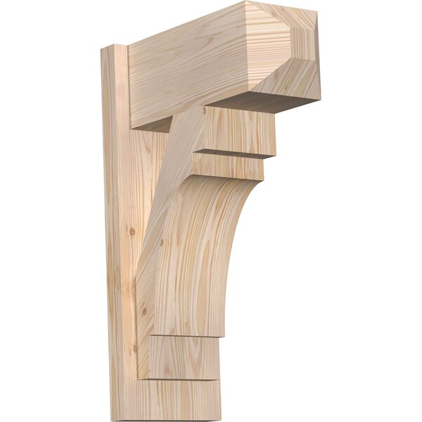 Ekena Millwork Merced Craftsman Smooth Outlooker, Douglas Fir, 7 1/2"W x 16"D x 24"H OUT08X16X24MRC04SDF - main
